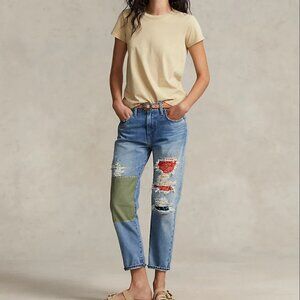 Polo Ralph Lauren The Slim Tapered Patchwork Jean